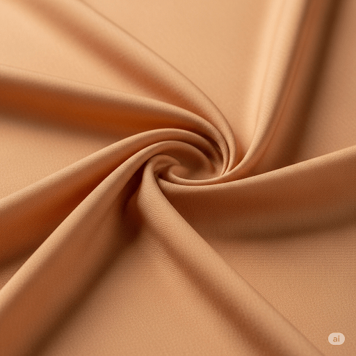 Close-up of rayon fabric, showcasing its soft drape.