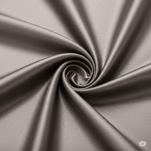 Close-up of calendered fabric, showing its smooth, lustrous surface.